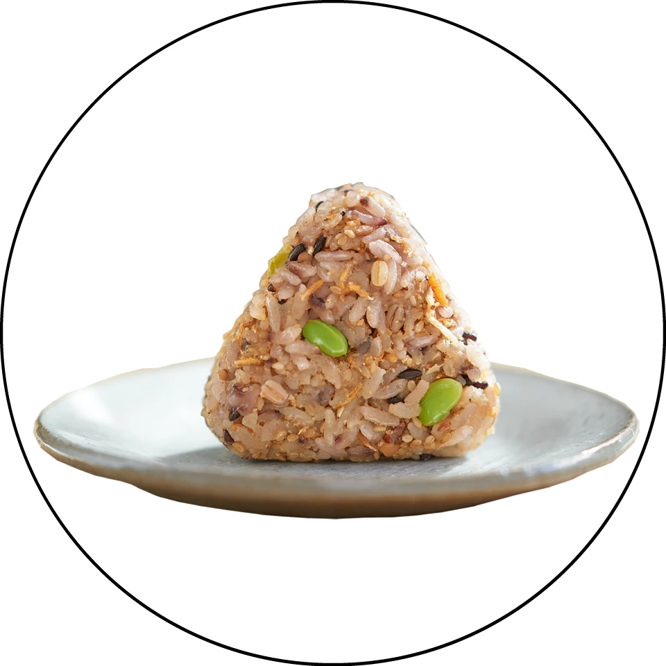 おにぎり ちりめん山椒と枝豆