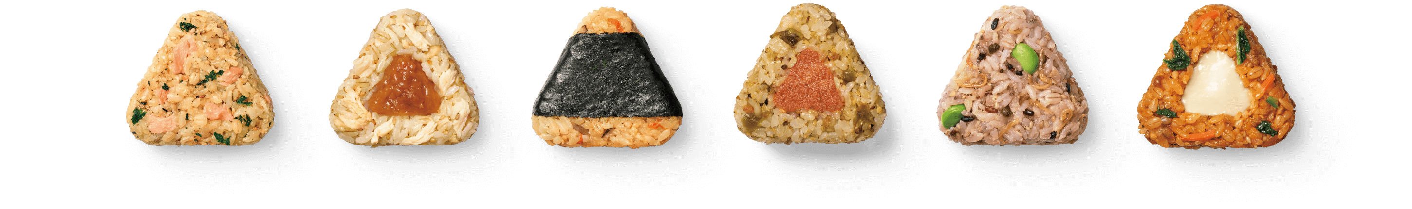 おにぎりは全部で6種類