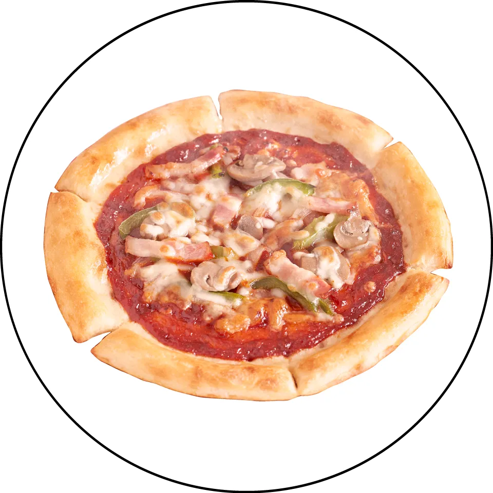 ベーコン入りミックスピザ