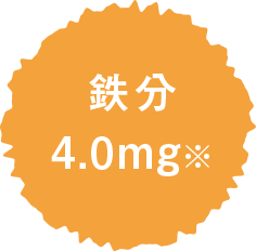 鉄分 4.0mg
