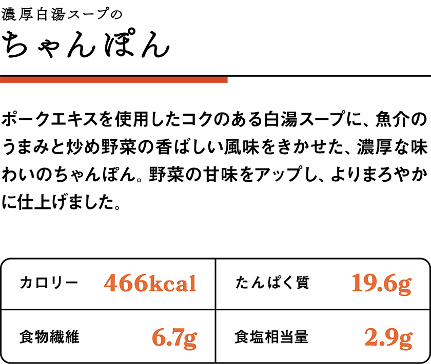濃厚白湯スープのちゃんぽん