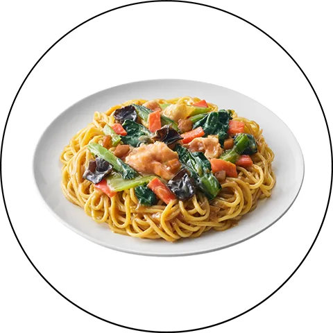 オイスターソース仕立ての五目あんかけ焼きそば