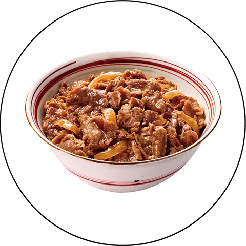 肉の旨みを味わう牛丼