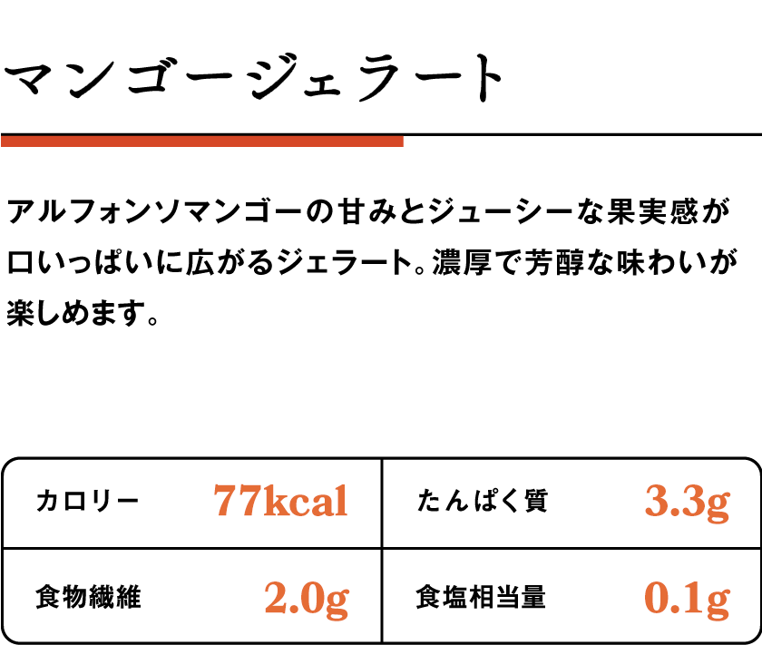 マンゴージェラート