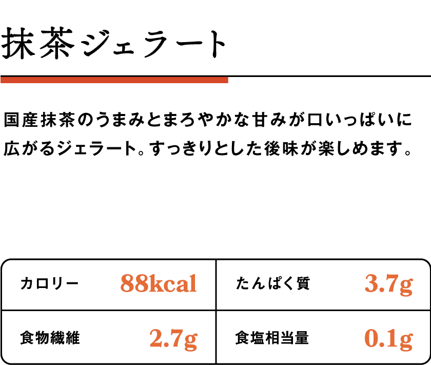 抹茶ジェラート