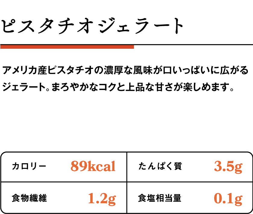 ピスタチオジェラート