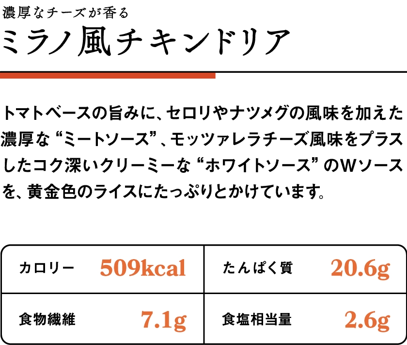 ミラノ風チキンドリア