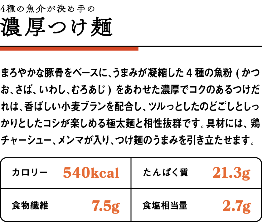 濃厚つけ麺